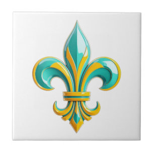 Koninklijke Harmonie - fleur de lis Keramische Teg Tegeltje