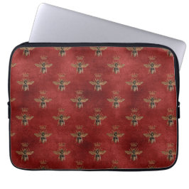 Koninklijke honingbijen werpkussen laptop sleeve