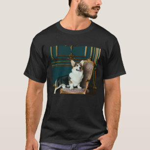 Koninklijke Hoogheid Corgi Portret Honden UK Pembr T-shirt
