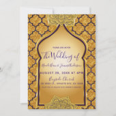 Koninklijke Indiase Arabische Thema Huwelijk in Pa Kaart (Voorkant)