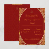 Koninklijke Indiase Huwelijksreactie Sjabloon (Voorkant / Achterkant)