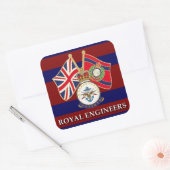 Koninklijke Ingenieurs Vierkante Sticker (Envelop)