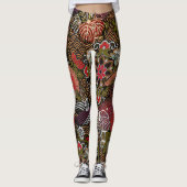 Koninklijke Japanse Embroïde Zijde Leggings (Voorkant)