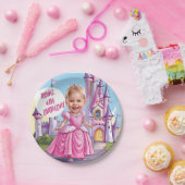 Koninklijke karikatuur Prinses 4e verjaardag Papieren Bordje (Feest)