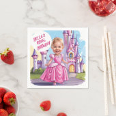 Koninklijke karikatuur Prinses 4e verjaardag Servet (Insitu)