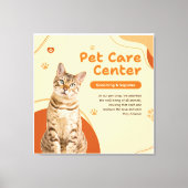 KONINKLIJKE KAT IN LISSTIJL CANVAS AFDRUK (Voorkant)