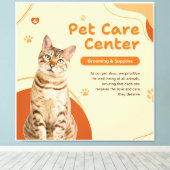 KONINKLIJKE KAT IN LISSTIJL CANVAS AFDRUK (Insitu (Houten vloer))