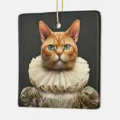 Koninklijke Kat Keramisch Ornament (Links)