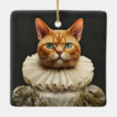 Koninklijke Kat Keramisch Ornament (Achterkant)
