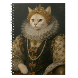 Koninklijke Kat Koningin Elizabeth I Renaissance P Notitieboek