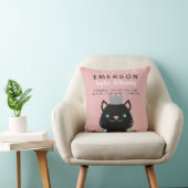 Koninklijke Kat met de Geboorte Stats van de Kroon Kussen (Stoel)