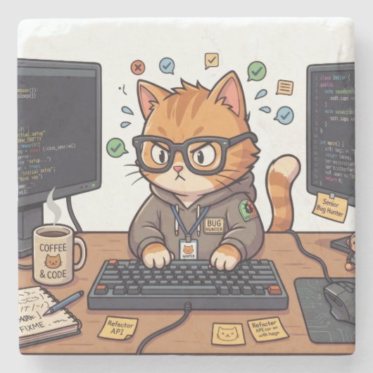 Koninklijke Kat Onderzetter (Voorkant)