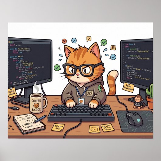 Koninklijke Kat Poster (Voorkant)