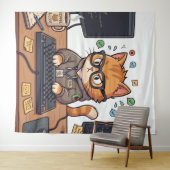 Koninklijke Kat Wandkleed (In Situ (horizontaal))