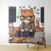 Koninklijke Kat Wandkleed (In situ)