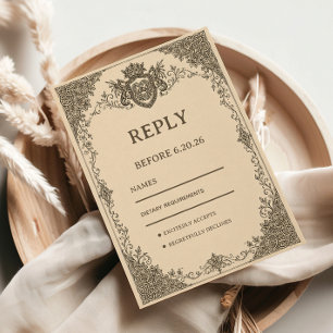 Koninklijke Keltische Heraldische Kunst RSVP Kaartje
