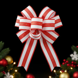 Koninklijke Kerst Strepen Grosgrain Lint