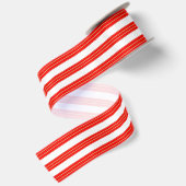 Koninklijke Kerst Strepen Satijnen Lint (Achterkant)