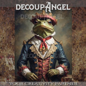 Koninklijke kikker -Decoupage- Tissuepapier