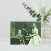 Koninklijke kinderen van Oostenrijk RUDOLF & GISEL Briefkaart (Staand voorkant)