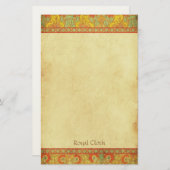 Koninklijke kleding - Medieval Stationery Briefpapier (Voorkant / Achterkant)