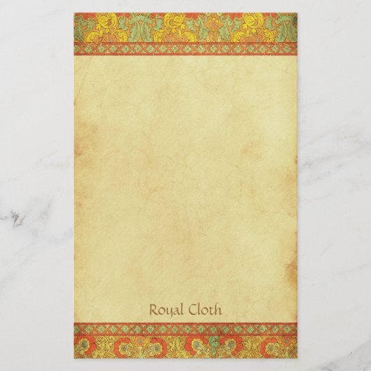 Koninklijke kleding - Medieval Stationery Briefpapier (Voorkant)