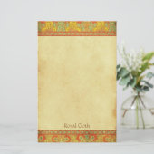 Koninklijke kleding - Medieval Stationery Briefpapier (Staand voorkant)