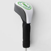 Koninklijke komkommer die groentegroene cartoon gl golfheadcover (Schuin)