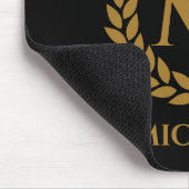  koninklijke koning Golden Crown Name Initiaal Bla Muismat (Hoek)