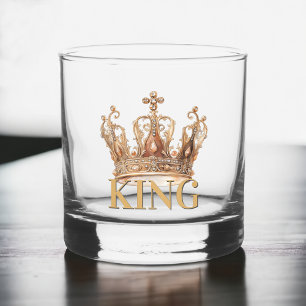 Koninklijke Koning Gouden Vergulde Kroon Whisky Glas