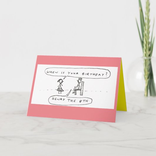 Koninklijke koning van Engeland, cartoon van de ve Feestdagen Kaart (Voorkant)