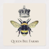 Koninklijke Koningin-Bij En Kroon Product Labels (Design 1)