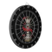 Koninklijke koningin dartbord (Voorkant Links)