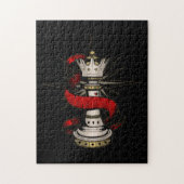 Koninklijke koningin legpuzzel (Verticaal)