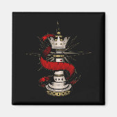 Koninklijke koningin magneet (Voorkant)