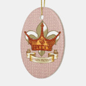 Koninklijke Koningin Moeder Keramisch Ornament (Links)
