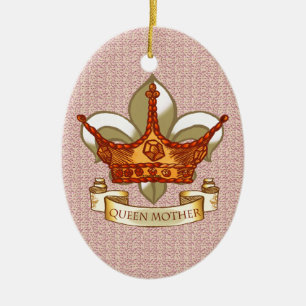 Koninklijke Koningin Moeder Keramisch Ornament
