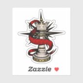 Koninklijke koningin sticker (Vel)