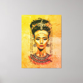 Koninklijke Koningin van Egypte – Moderne Neo-Fara Canvas Afdruk