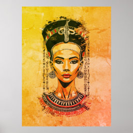 Koninklijke Koningin van Egypte – Moderne Neo-Fara Poster
