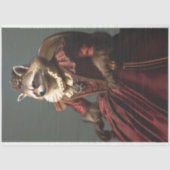 Koninklijke koningin wasbeer #2 decoupage tissuepapier (Voorkant)