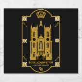 Koninklijke Kroning Westminster Abbey Bier Etiket (Enkel label)
