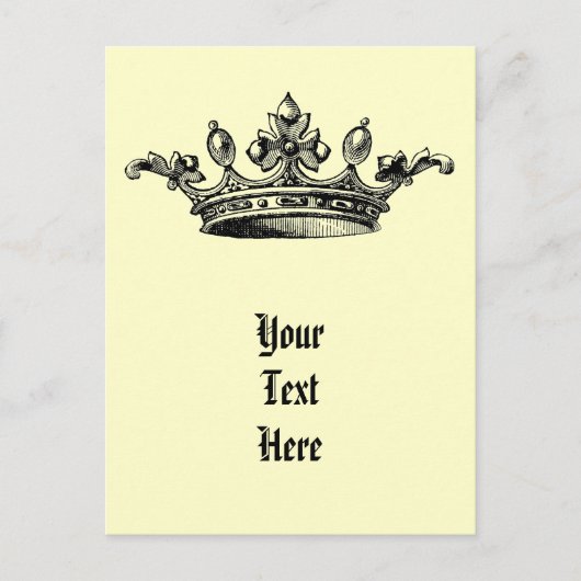  koninklijke kroon briefkaart (Voorkant)