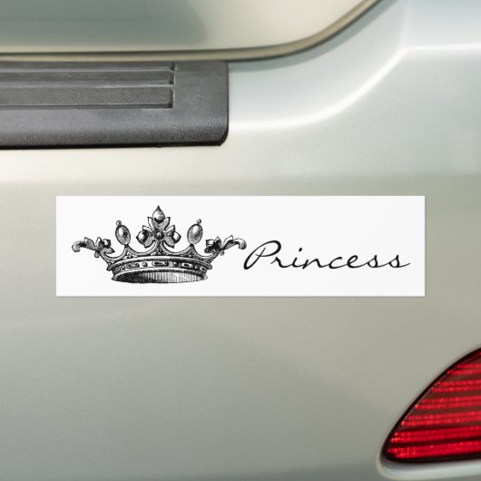 koninklijke kroon bumpersticker (Op auto)