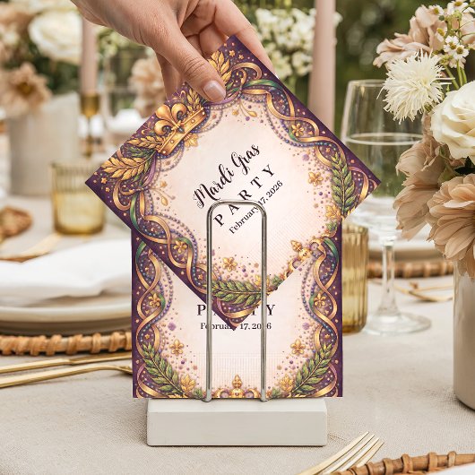 Koninklijke Kroon Fleur-de-Lis Mardi Gras Servet