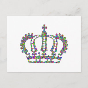 Koninklijke Kroon in patronen Briefkaart