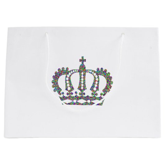 Koninklijke Kroon in patronen Groot Cadeauzakje (Voorkant)