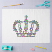 Koninklijke kroon in patronen tissuepapier (Craft)