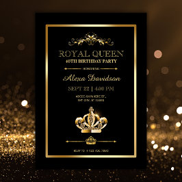 Koninklijke Kroon Koningin verjaardag Kaart