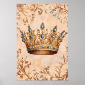 Koninklijke kroon. poster (Voorkant)
